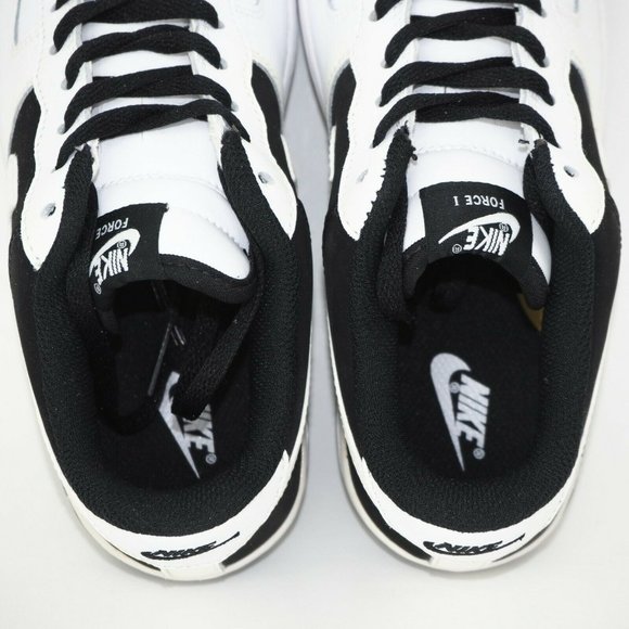 Nike Air Force 1 One Little Kids White Black New - Picture 7 of 12